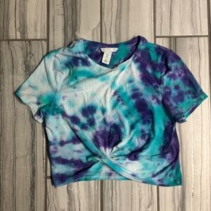 H&M Vibrant Purple and Blue Crop Top